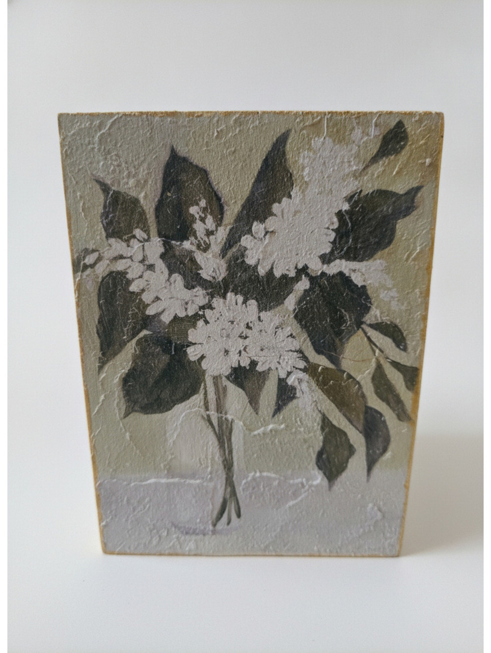 Floral Wall Art Picture Frame with handpainted Textured Design